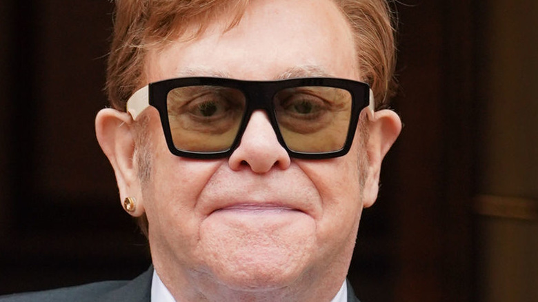 Elton John LOOKING SERIOUS