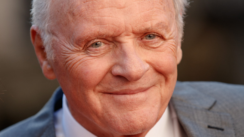 Anthony Hopkins smiles