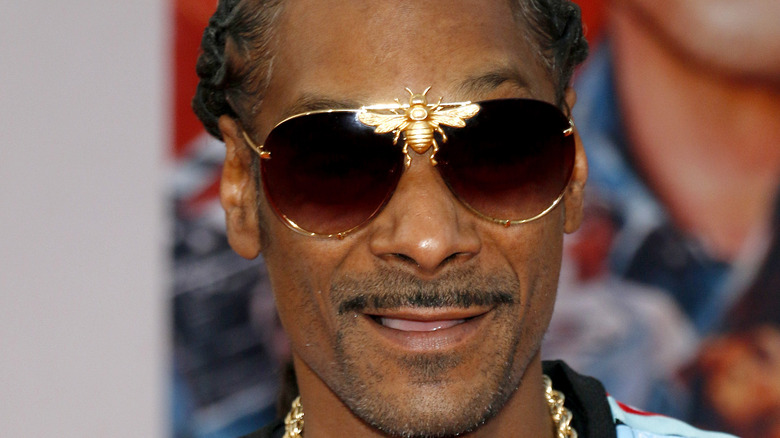 Snoop Dogg wearing bee sunglasses