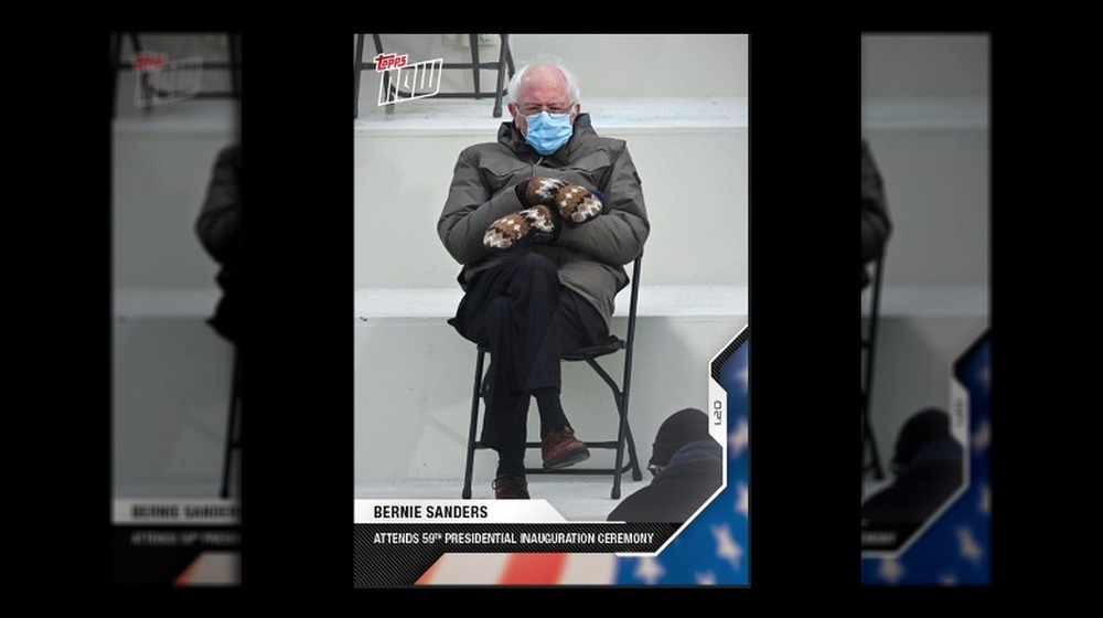 Bernie Sanders Topps card