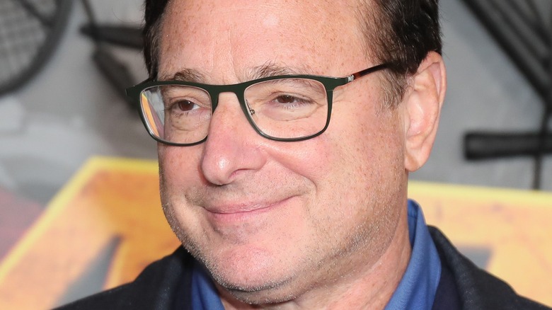 bob saget smiling at audience