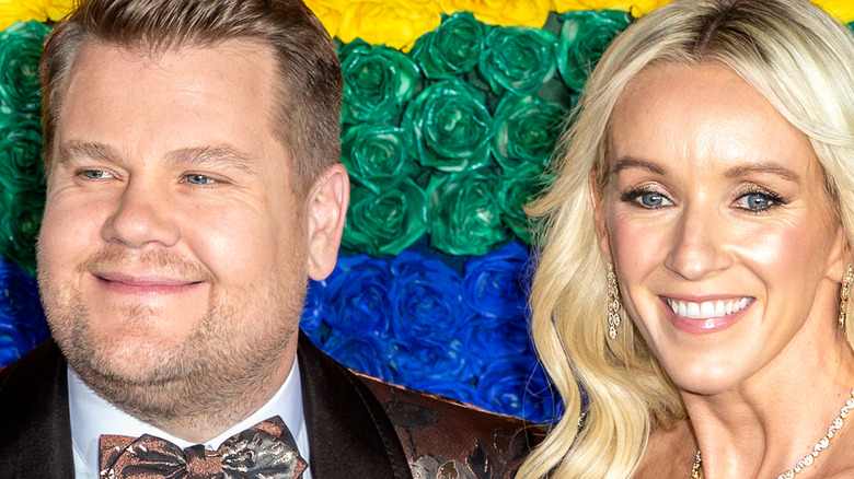 James Corden and his wife Julia Carey