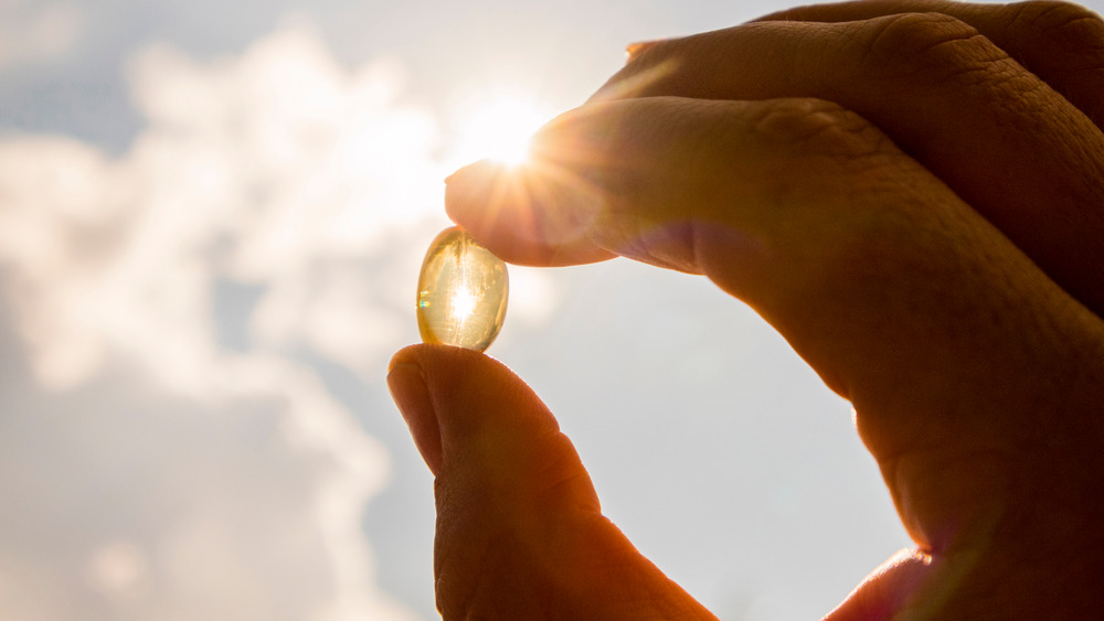 Vitamin D capsule with sunlight