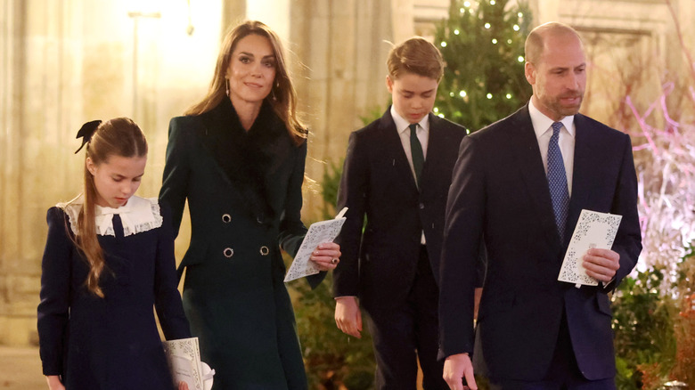 Princess Kate and Prince William with Princess Charlotte and Prince George