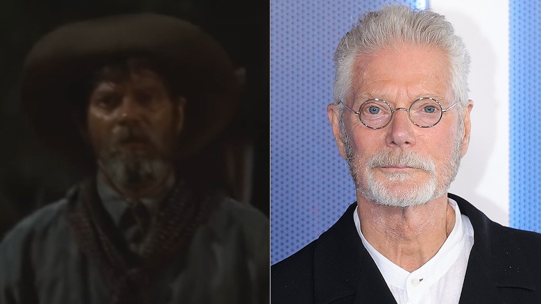 Split image of Stephen Lang in "Tombstone" (left) and Stephen Lang at an event in 2026 (right).