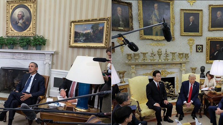 Barack Obama in Oval Office/Donald Trump in Oval Office