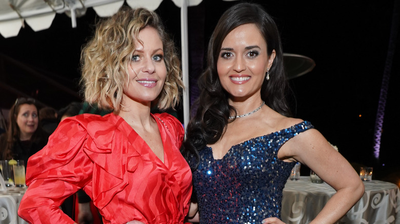 Danica McKellar and Candace Cameron Bure smiling