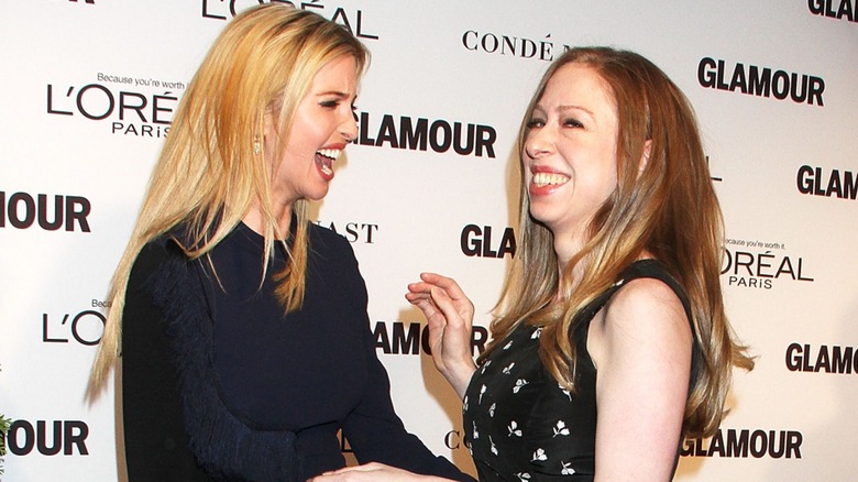 Ivanka Trump and Chelsea Clinton laughing