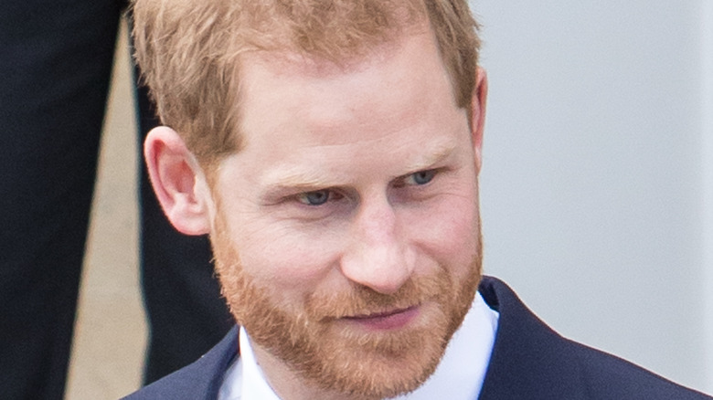 Prince Harry looking away