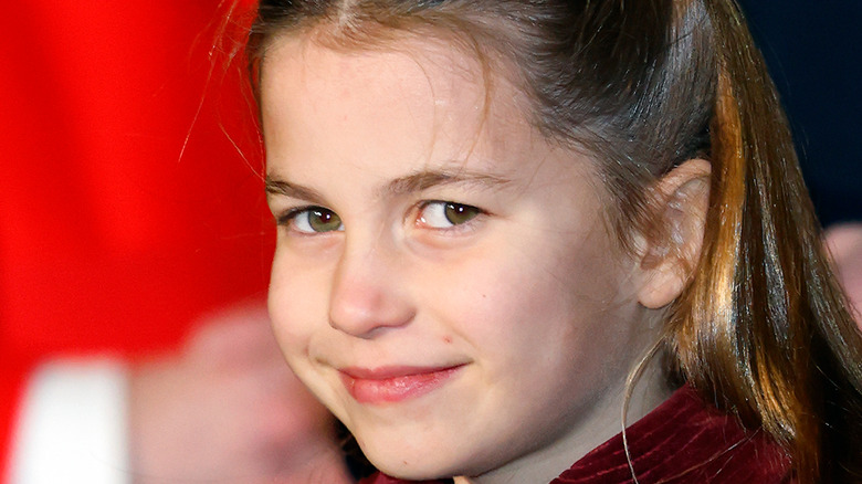 Princess Charlotte smiling at event