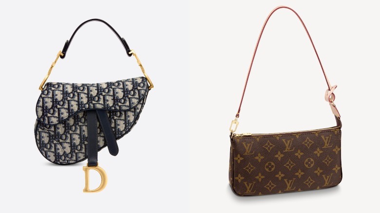 Two different pochette bags