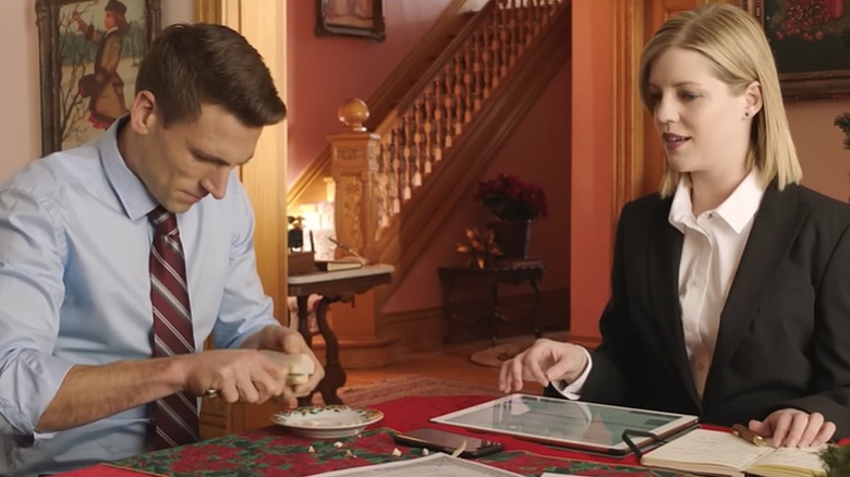 Stephanie Moroz (right) and Andrew Walker (left) in "A Christmas in Tennessee."