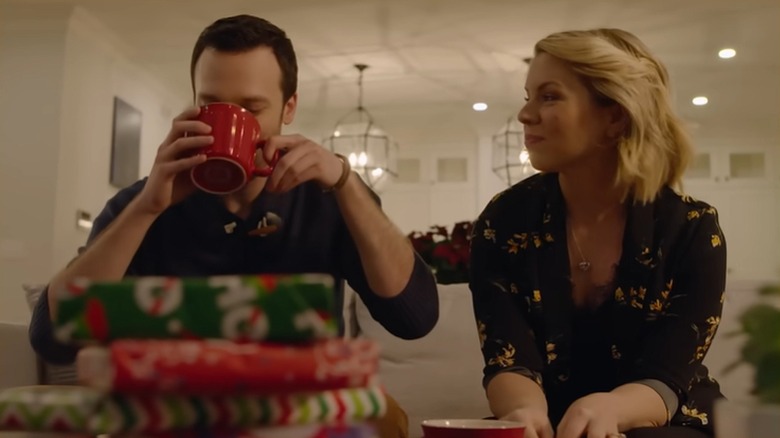 Ali Liebert (right) and Jake Epstein (left) in "A Storybook Christmas."