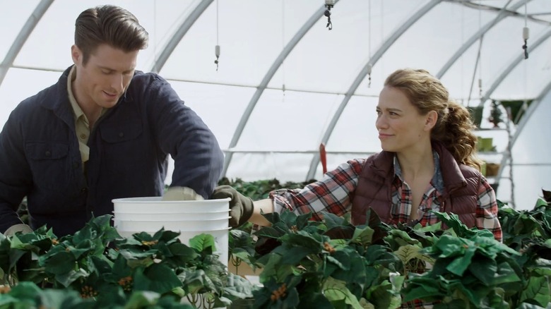 Marcus Rosner and Bethany Joy Lenz in "Poinsettias for Christmas."