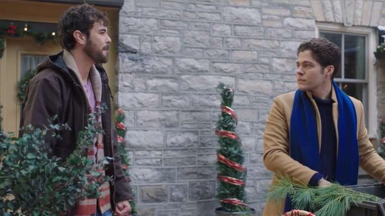 Ben Lewis (right) and Blake Lee (left) in "The Christmas Setup."