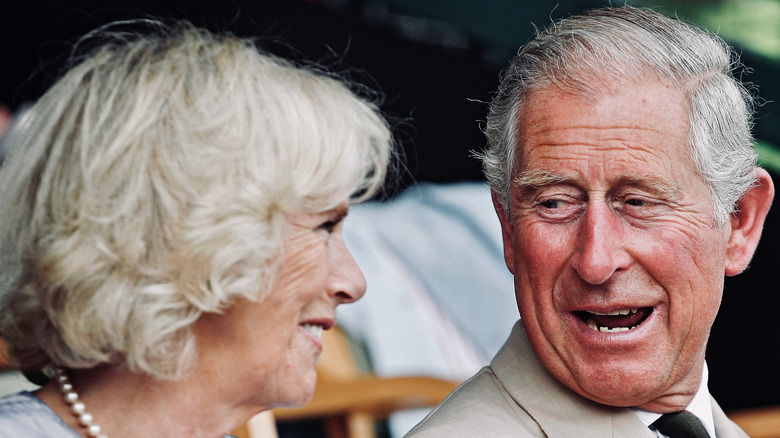 Prince Charles and Camilla smiling 