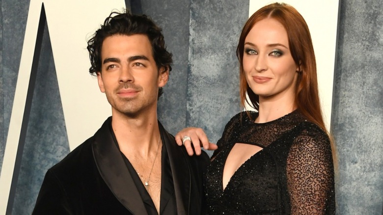 Joe Jonas and Sophie Turner on the red carpet