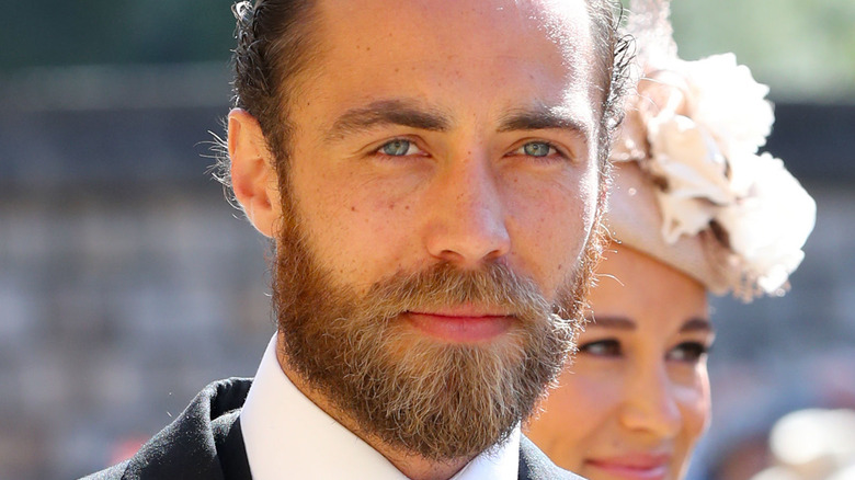 James Middleton looking at the camera