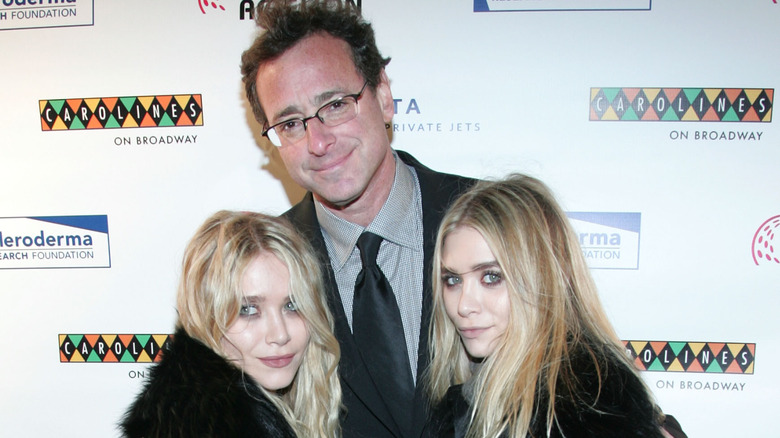 Mary-Kate and Ashley Olsen with Bob Saget 