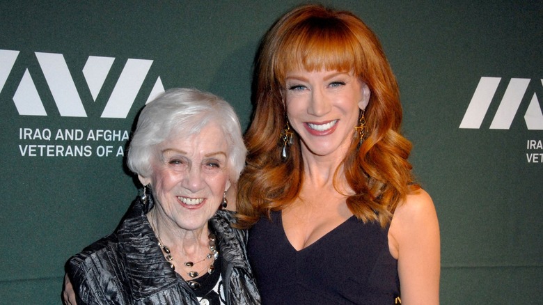 Kathy Griffin smiles with her mother, Maggie, circa the 2010s