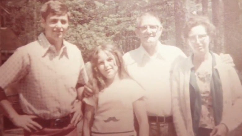 A young Lindsey Graham with his sister, Darline, his father, F.J., and mother Millie.