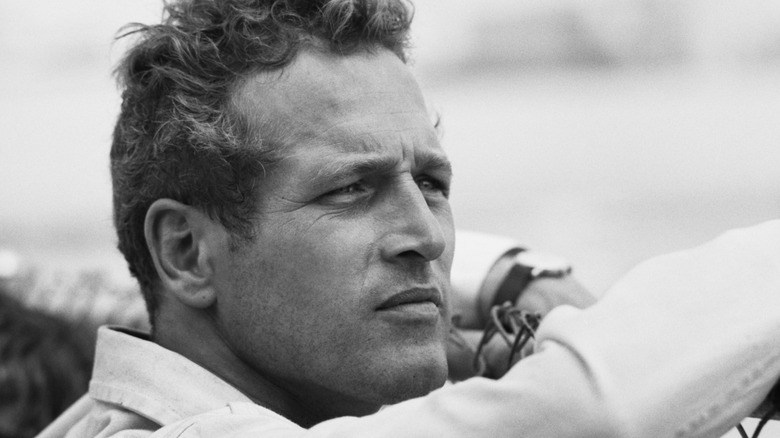 Paul Newman at the Go Kart Factory in 1962