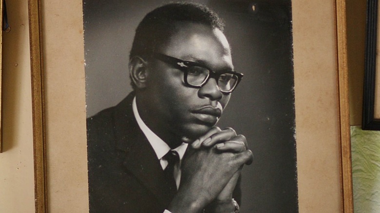 Framed photograph of Barack Obama Sr.