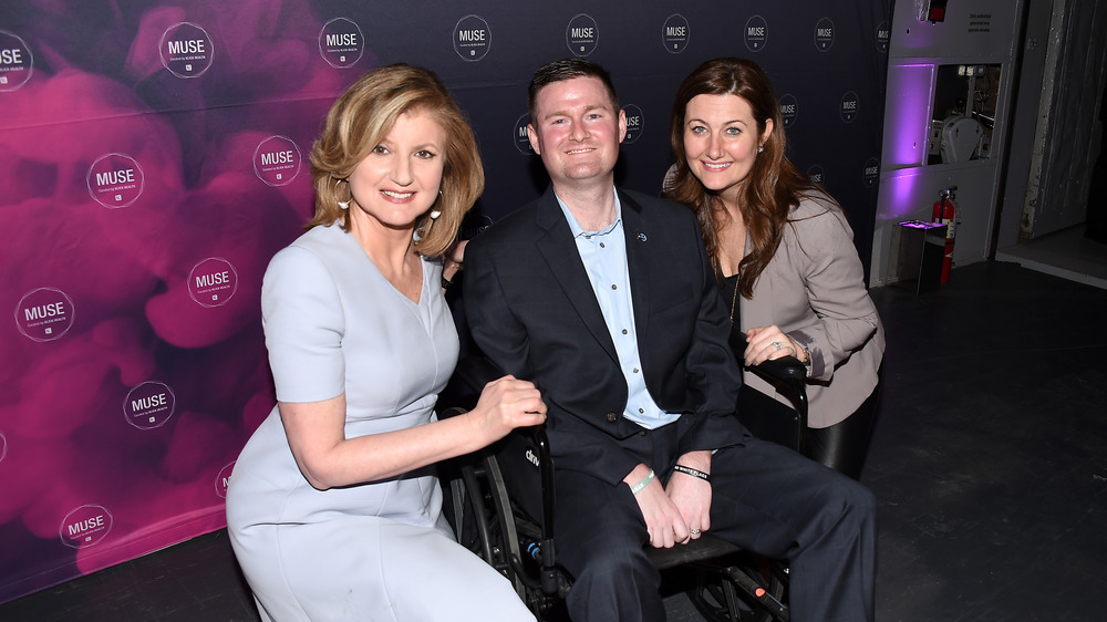 Pat Quinn, Center, with Arianna Huffington