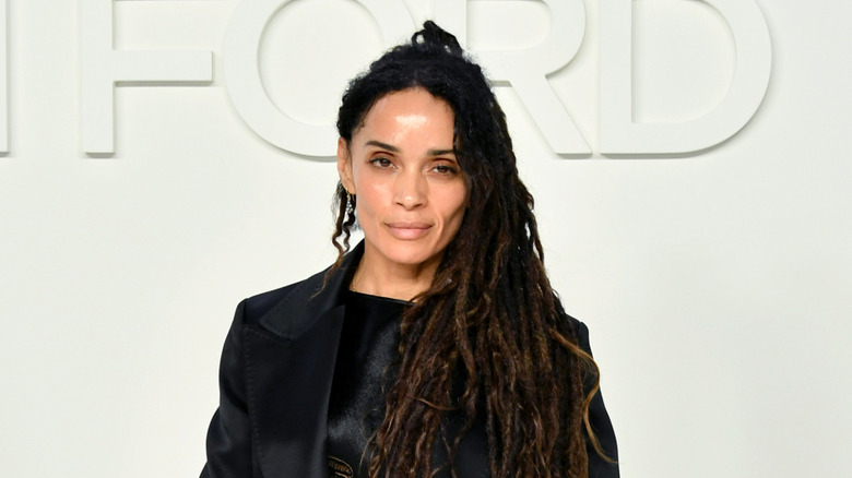 Lisa Bonet posing at a Tom Ford fashion show