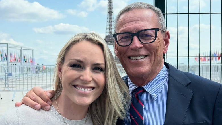 Lindsey Vonn and her father, Alan Kildow, via Instagram