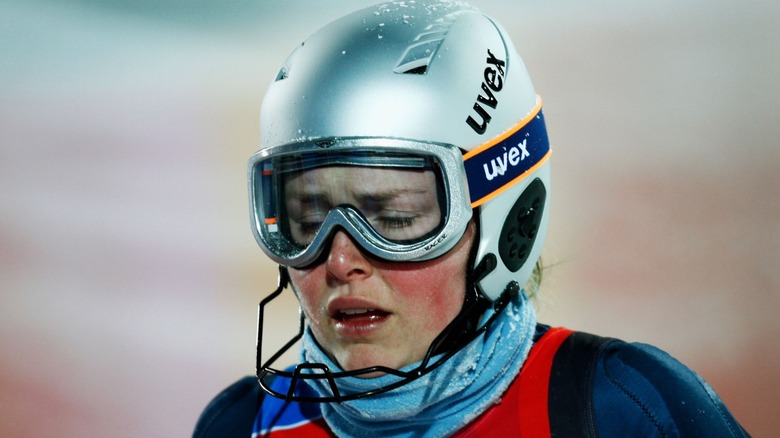 Lindsey Vonn competing in the 2006 Turin Winter Olympics