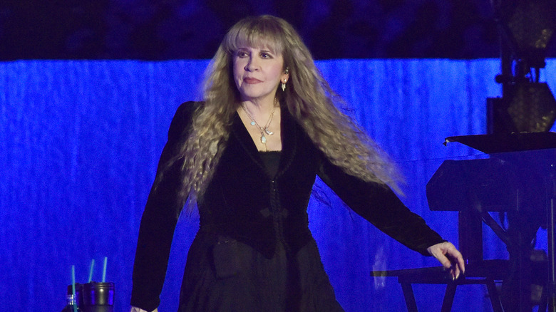 Stevie Nicks walking