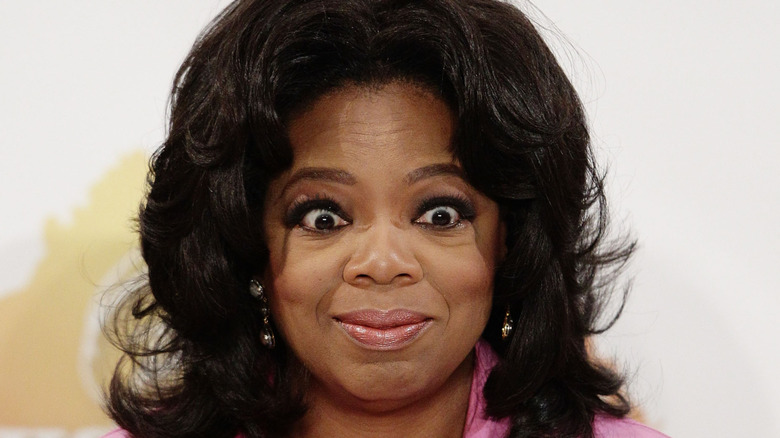 Oprah Winfrey making a funny face