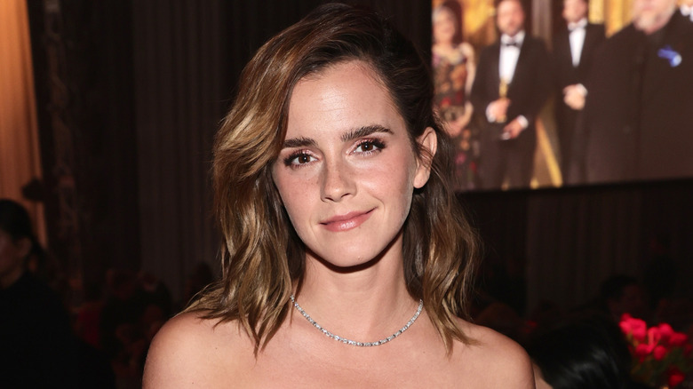 Emma Watson smirking