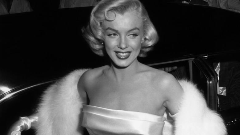 Black and white photo of Marilyn Monroe