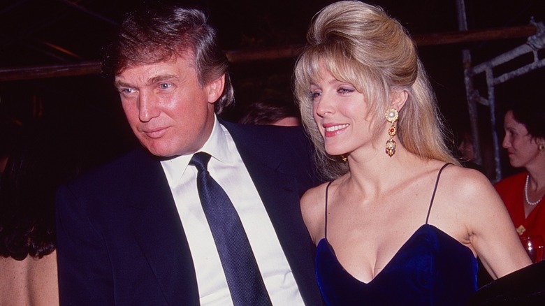 Donald Trump and Marla Maples in 1991