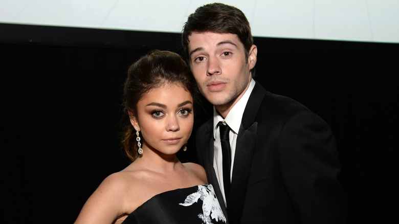 Sarah Hyland posing with Matt Prokop