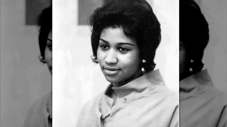 A candid photo of Aretha Franklin circa 1960