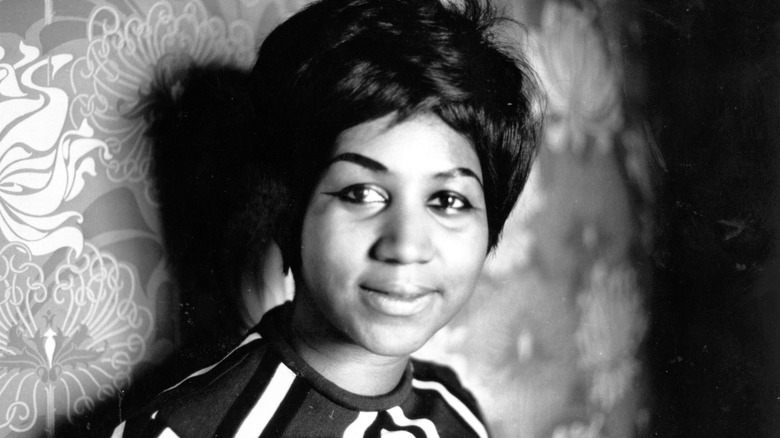 Aretha Franklin poses for a picture in the early '60s