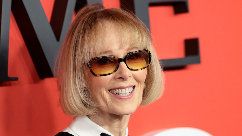 E. Jean Carroll smiling while wearing sunglasses