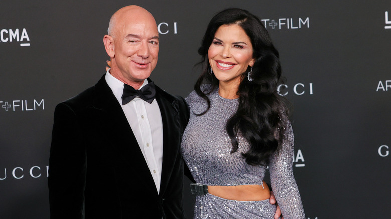 Jeff Bezos and Lauren Sanchez attend the 10th Annual LACMA ART+FILM GALA presented by Gucci at Los Angeles County Museum of Art on November 06, 2021 in Los Angeles, California.