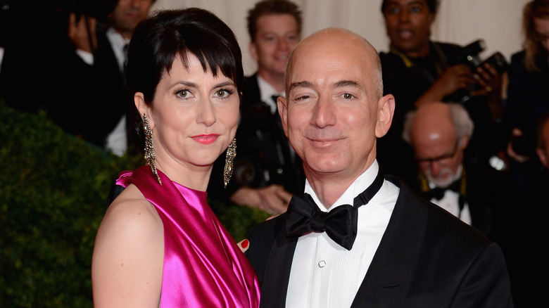 Mackenzie Scott and Jeff Bezos walk the carpet at the 2012 Met Gala.