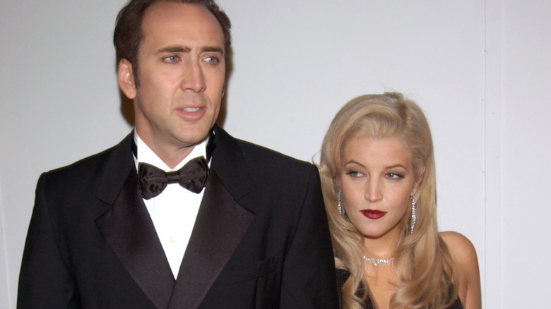 Nicolas Cage, blonde Lisa Marie Presley