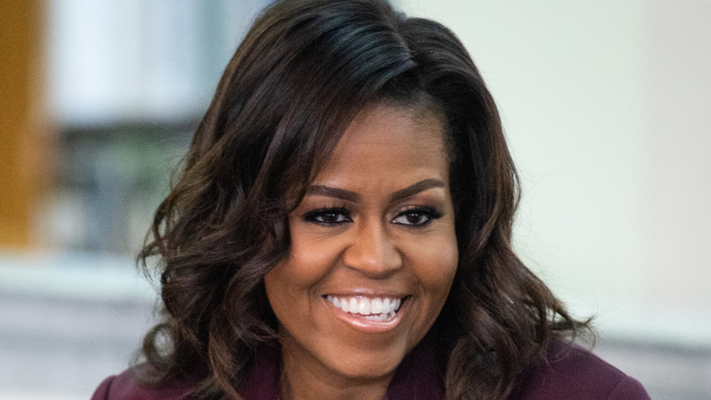 Michelle Obama smiling