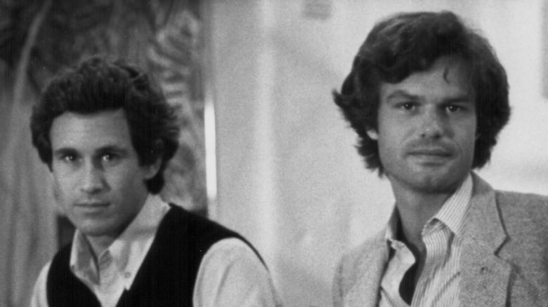 Harry Hamlin and Michael Ontkean appearing in the movie Making Love.