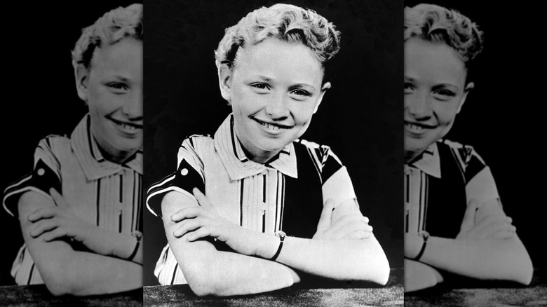 Dolly Parton as a child in 1955, Tennessee.