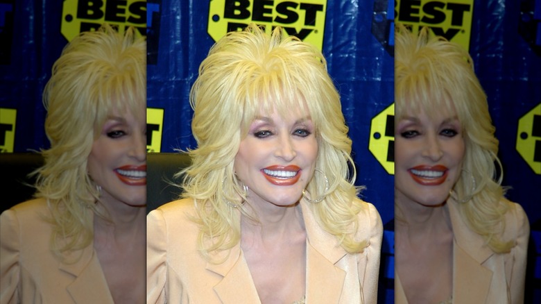 Dolly Parton attending the launch of her album Those Were the Days in 2005