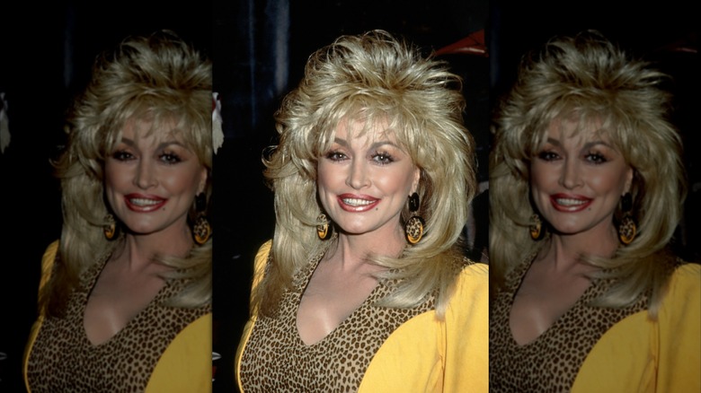 Dolly Parton smiling for a photo circa 1990