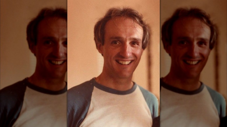 Family Ties star Michael Gross smiles in a baseball t-shirt at the start of his career