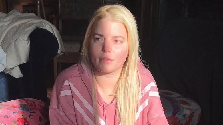 Jessica Simpson in a 2017 selfie before getting sober.